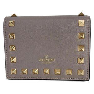 VALENTINOGARAVANI Rockstud Gray Gold Leather Hardware - 207-082925